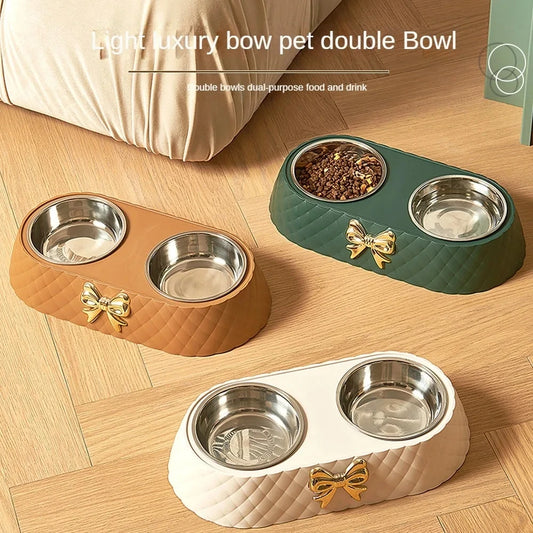 Bow-tie Cats Food Bowl