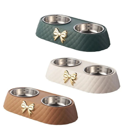 Bow-tie Cats Food Bowl